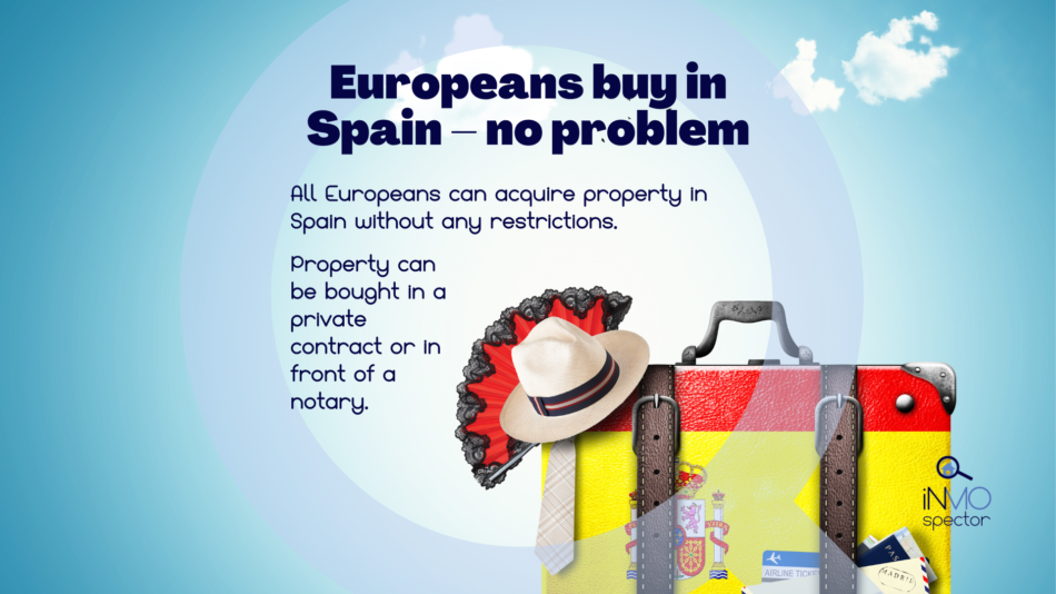 Europeans buy in Spain