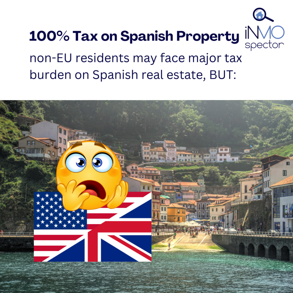 possible 100% tax on spanish real estate for non-EU residents