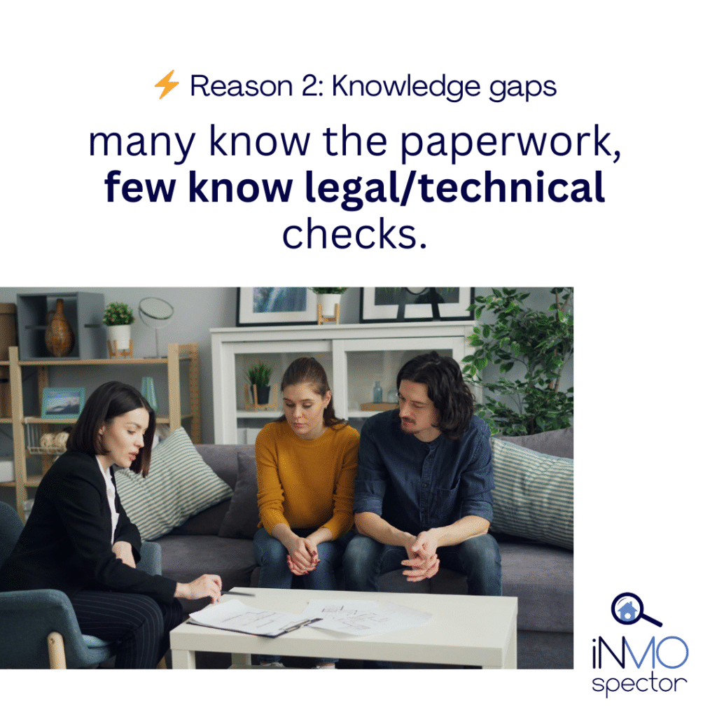 many agents know the paperwork, but not about technical and legal issues