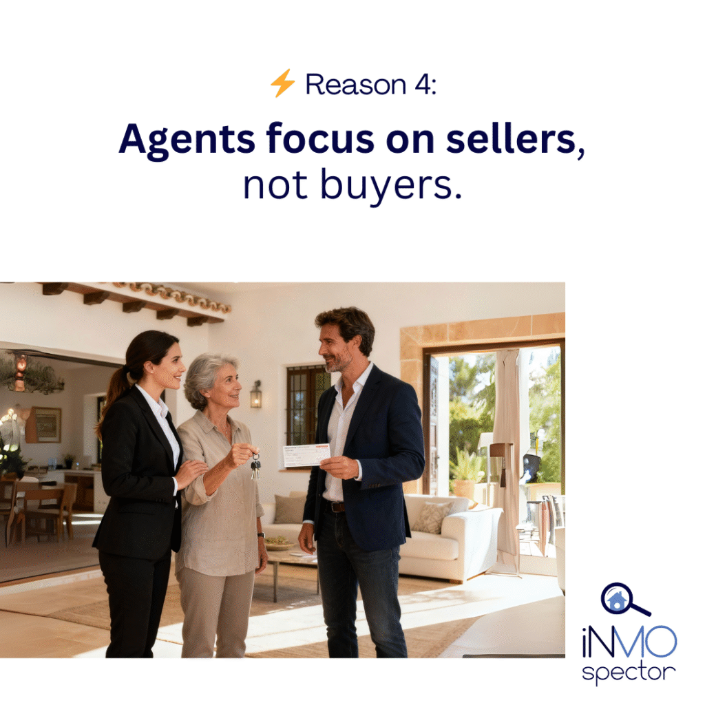 real estate agents in Spain focus on sellers, not buyers