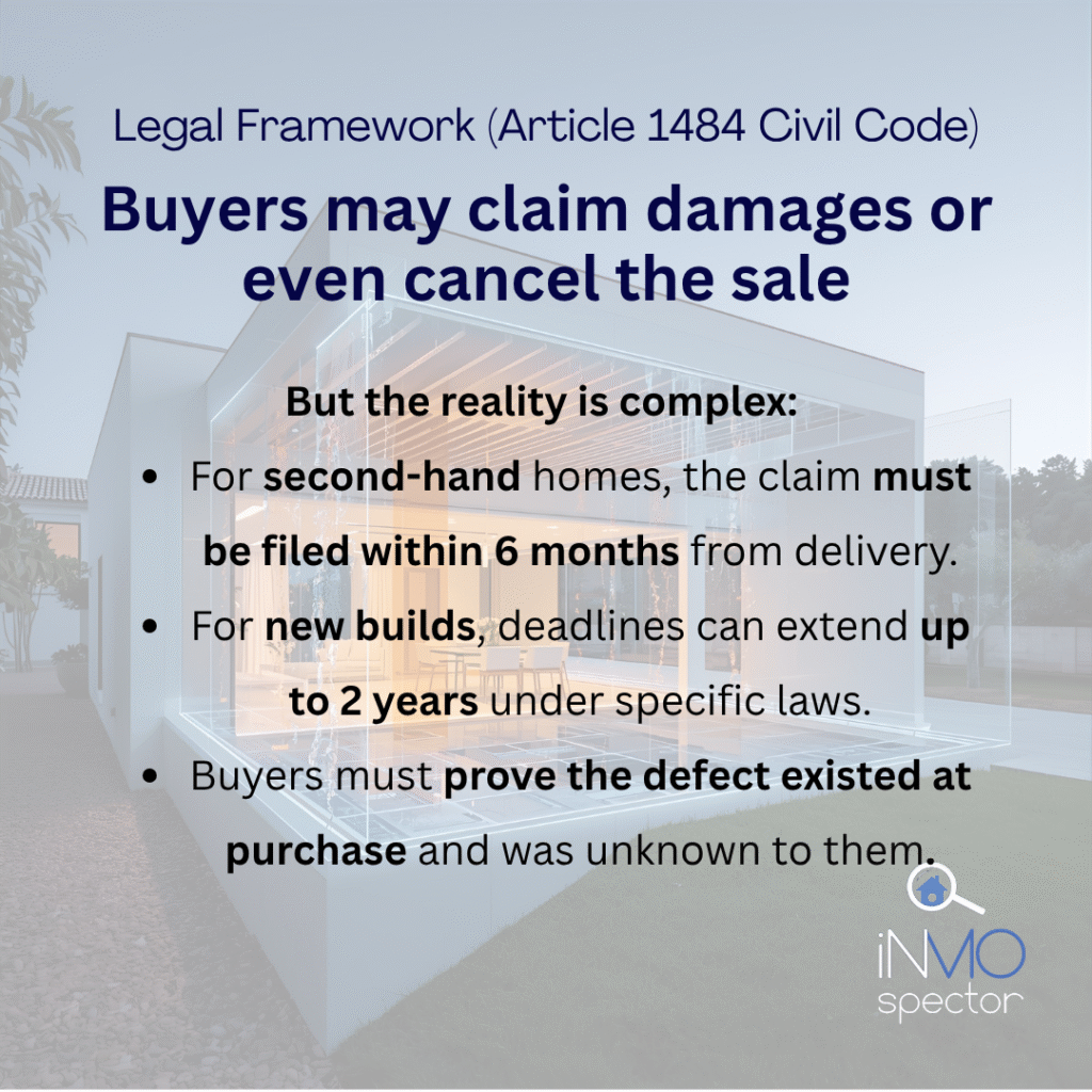 how to claim hidden defects in Spain