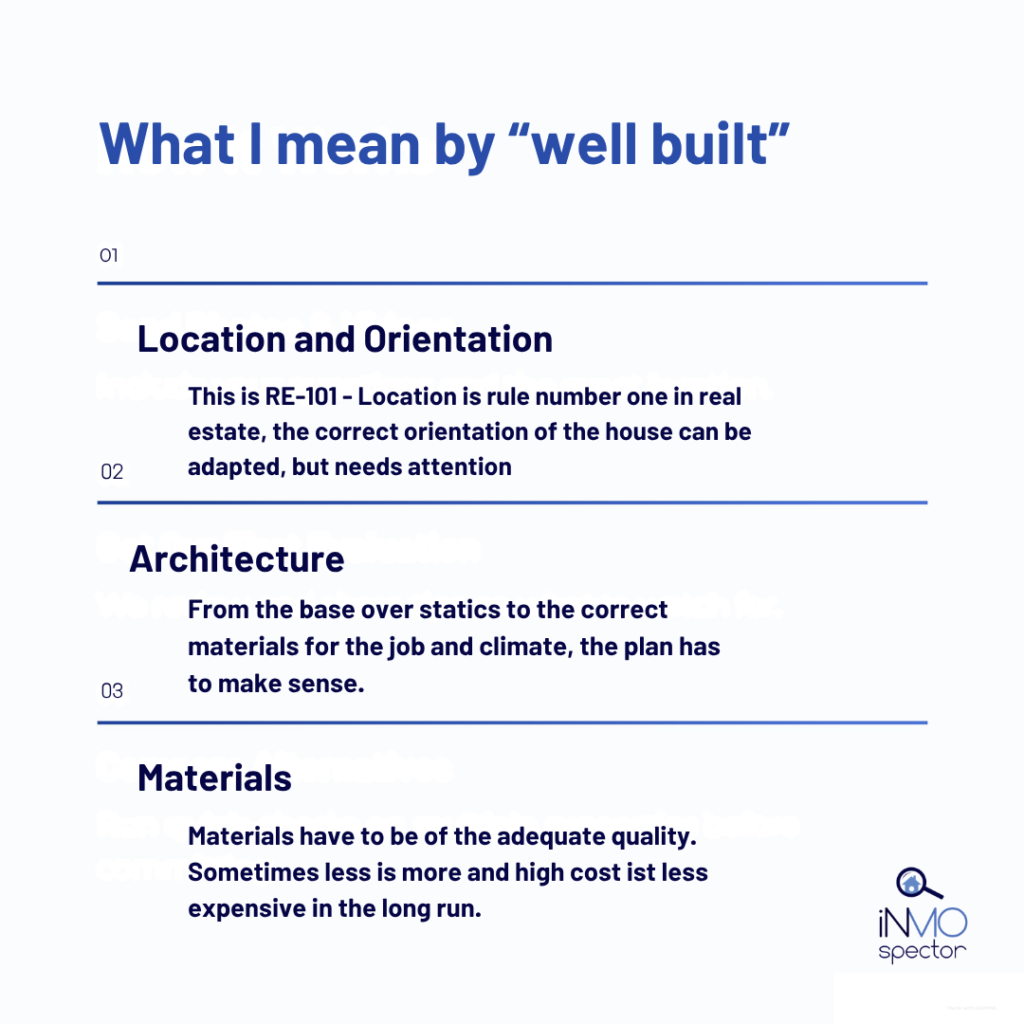 3 cornerstones of a well built house