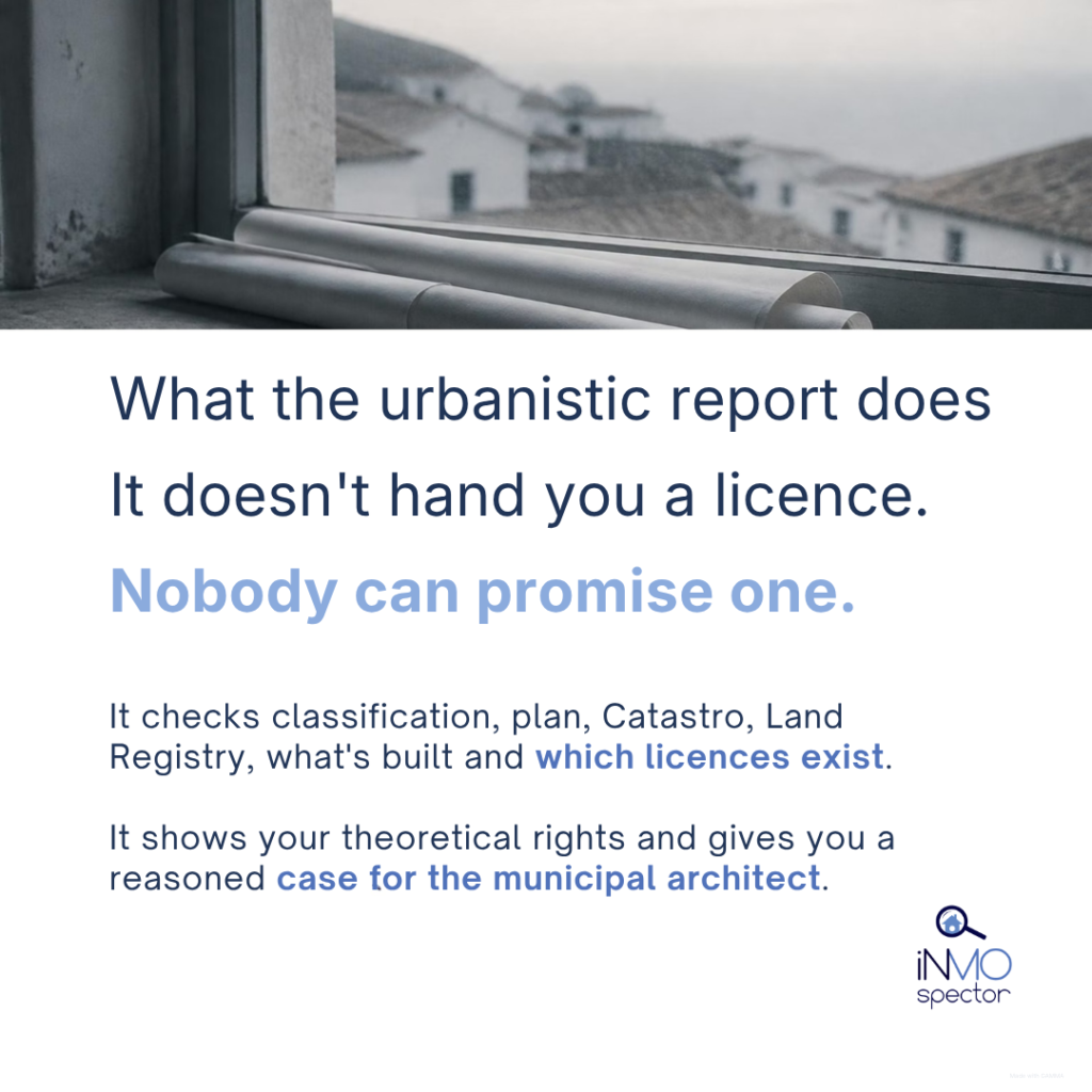 Reach of an urbanistic report